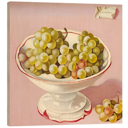 Wood print Bowl of Grapes, 1949