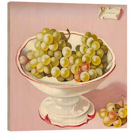 Wood print Bowl of Grapes, 1949 - Tamara de Lempicka