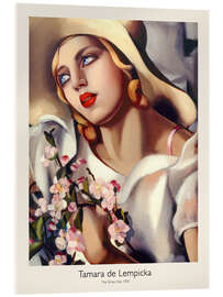 Acrylglasbild The Straw Hat, 1930 - Tamara de Lempicka