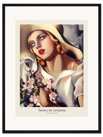 Gerahmter Kunstdruck The Straw Hat, 1930