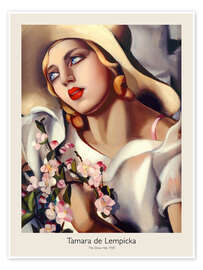 Wall print The Straw Hat, 1930 - Tamara de Lempicka