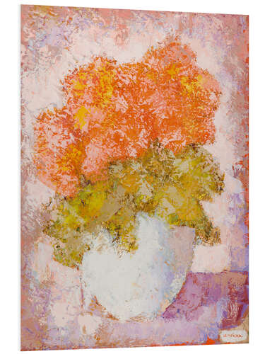 Cuadro de PVC Orange Flowers in a vase, 1961