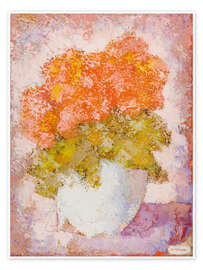 Plakat Orange Flowers in a vase, 1961