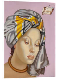 Acrylic print The Grey Turban II, 1945 - Tamara de Lempicka