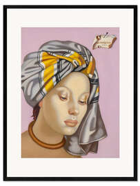 Framed art print The Grey Turban II, 1945 - Tamara de Lempicka