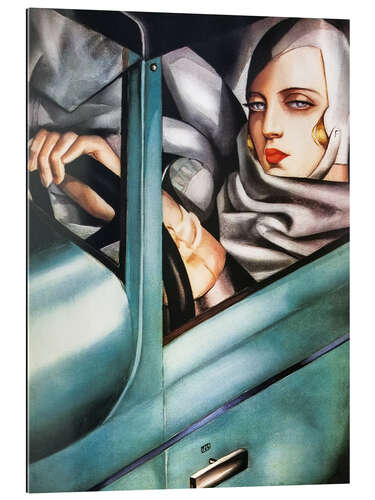 Gallery Print Tamara im grünen Bugatti, 1929