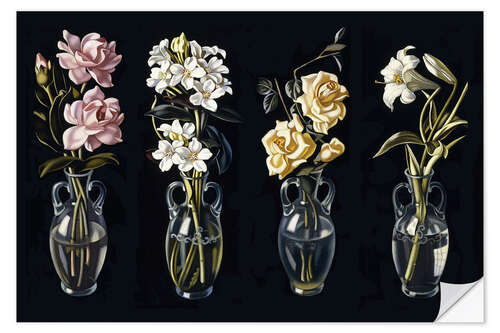 Wall sticker Cut Flowers in Vases (Four Paintings), 1938