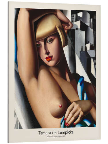 Aluminiumsbilde Portrait of Suzy Solidor, 1933