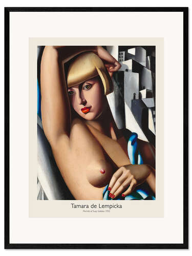 Framed art print Portrait of Suzy Solidor, 1933