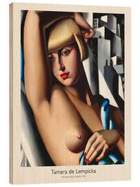 Holzbild Portrait of Suzy Solidor, 1933