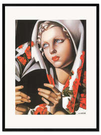 Plakat artystyczny premium w ramie La Polonaise (The Polish Woman), 1933 - Tamara de Lempicka