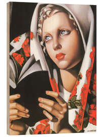 Obraz na drewnie La Polonaise (The Polish Woman), 1933 - Tamara de Lempicka