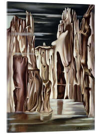 Acrylglasbild Stadt der Steine II, 1947 - Tamara de Lempicka