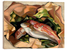 Holzbild Fische (Poissons), 1958 - Tamara de Lempicka