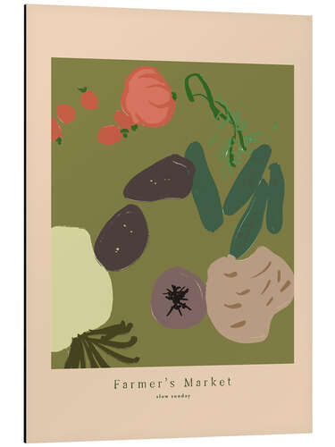 Alumiinitaulu Farmer's Market No 4