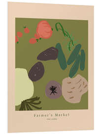 Print på skumplade Farmer's Market No 4