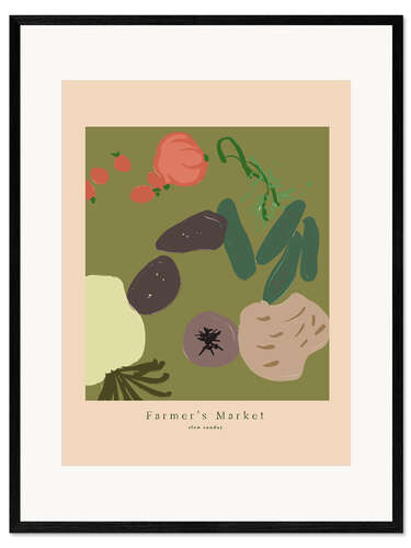 Framed art print Farmer's Market No 4
