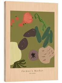 Trätavla Farmer's Market No 4