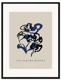 Gerahmter Kunstdruck Les Fleurs Bleues