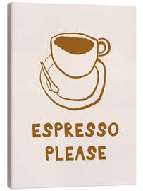 Stampa su tela Espresso Please - treechild