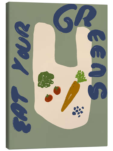 Canvas print Eat Your Greens No 2