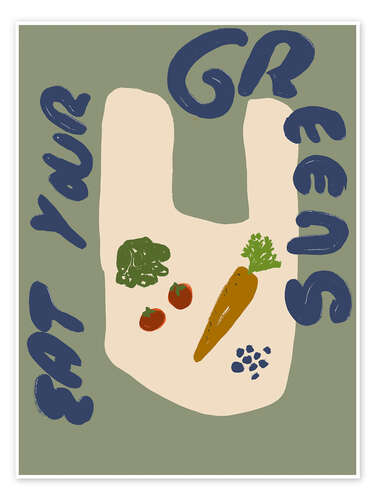 Poster Eat Your Greens No 2