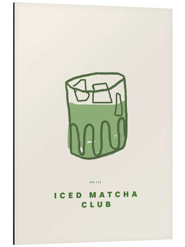 Aluminium print Iced Matcha Club