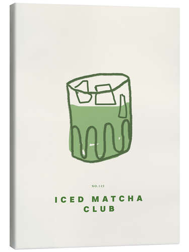 Canvas print Iced Matcha Club