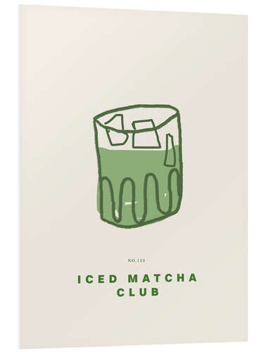 Foam board print Iced Matcha Club