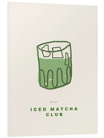 Foam board print Iced Matcha Club