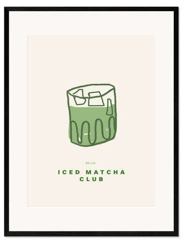 Framed art print Iced Matcha Club