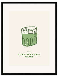 Framed art print Iced Matcha Club