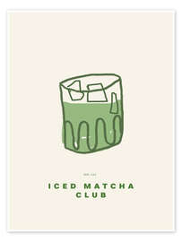 Juliste Iced Matcha Club - treechild