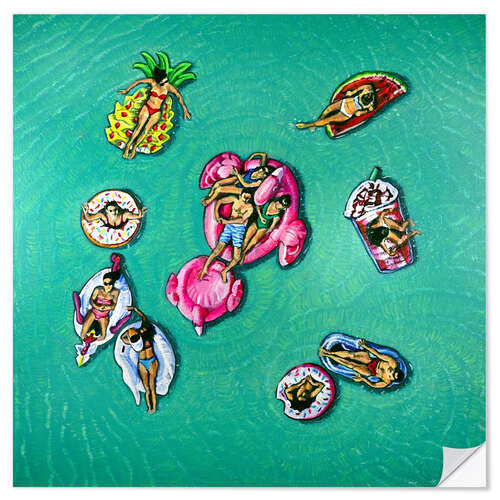 Adesivo murale Pool Party