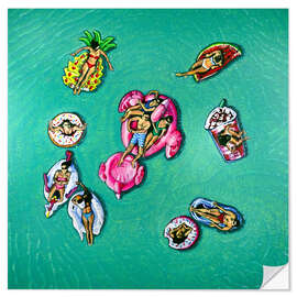 Adesivo murale Pool Party