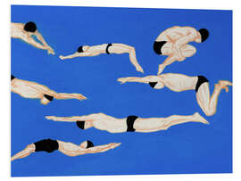 PVC-taulu Swimmers on Blue