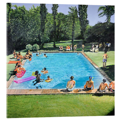 Tableau en verre acrylique Pool Party Provence