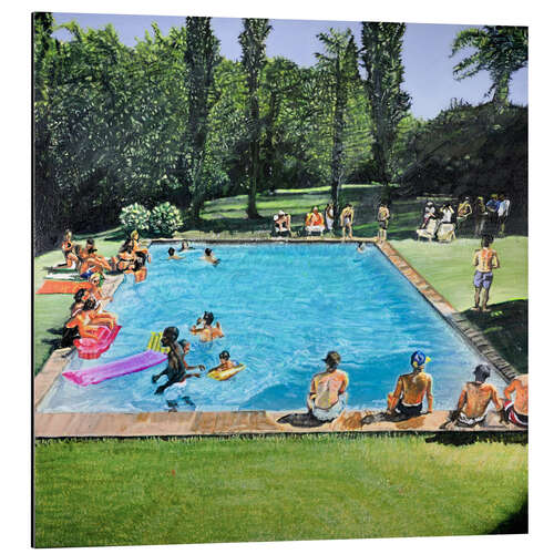 Aluminium print Pool Party Provence