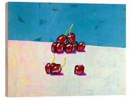 Cuadro de madera Contemporary Cherries