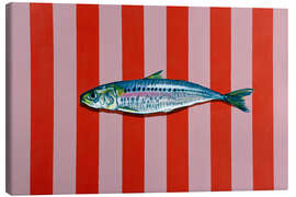 Canvas print Sardine &amp; Stripes - Kate Kingdom