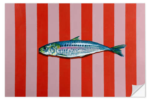 Sticker mural Sardine & Stripes