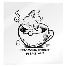 Acrylglasbild Processing emotions, please wait - Patruschka