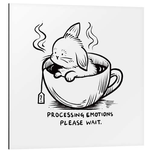 Obraz na aluminium Processing emotions, please wait