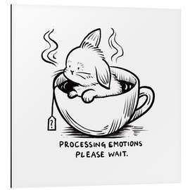 Cuadro de aluminio Processing emotions, please wait - Patruschka
