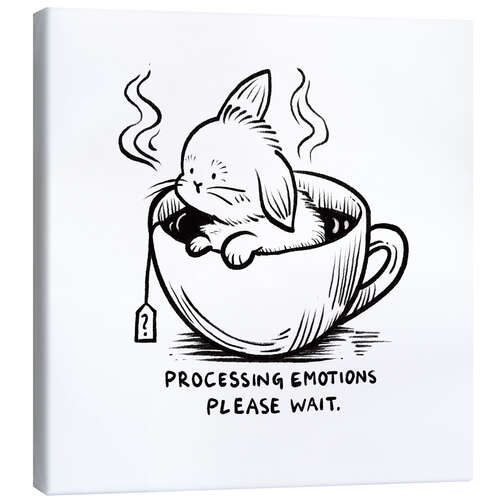 Lienzo Processing emotions, please wait