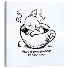 Lienzo Processing emotions, please wait - Patruschka