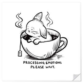 Wandsticker Processing emotions, please wait - Patruschka