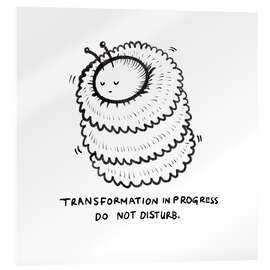 Obraz na szkle akrylowym Transformation in progress, do not disturb - Patruschka