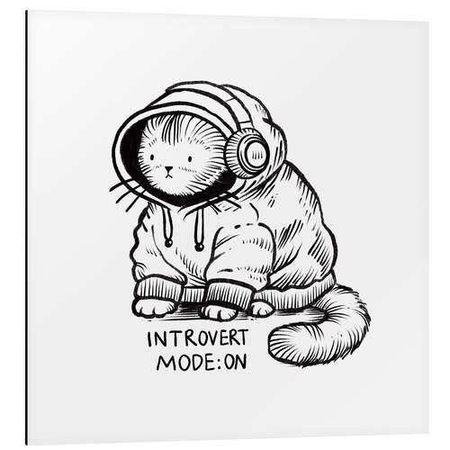 Obraz na aluminium Introvert mode: ON