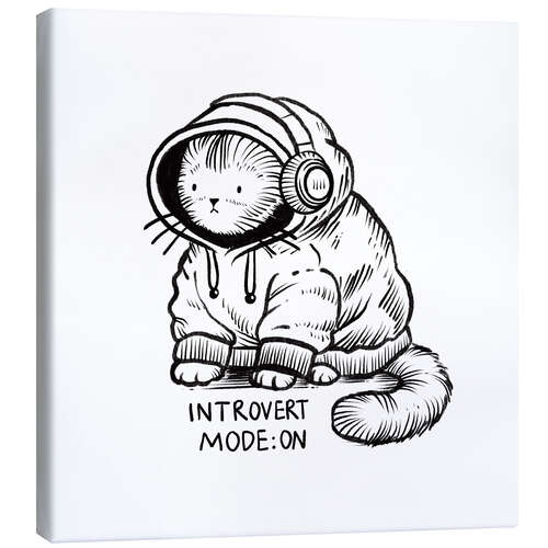 Canvas print Introvert mode: ON